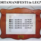 Portamanifesto in legno